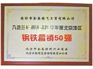 12年鋼鐵營銷50強(qiáng)